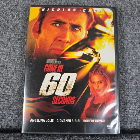 Other - Gone in 60 Seconds DVD Nicolas Cage Angelina Jolie Action Thriller Movie